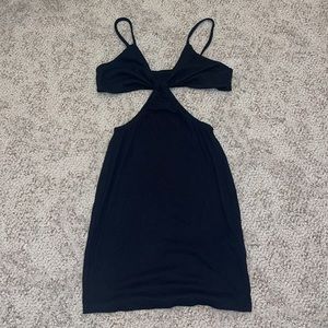 Cutout black dress